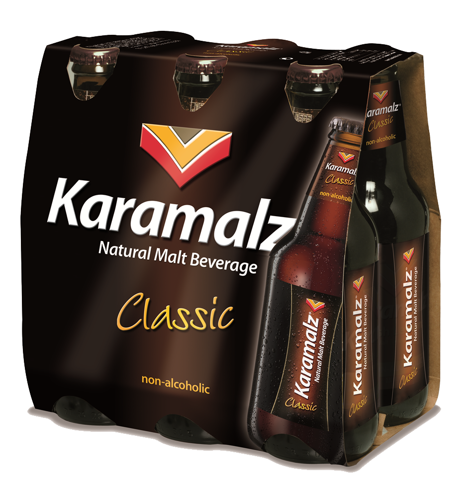 Karamalz classic malt drink bottle 6 pack x 330mL